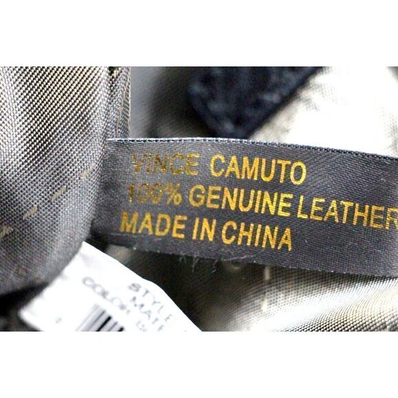 Vince Camuto WHITE BLACK BLUE GENUINE LEATHER SHOULDER BAG SATCHEL HANDBAG PURSE - Picture 13 of 16